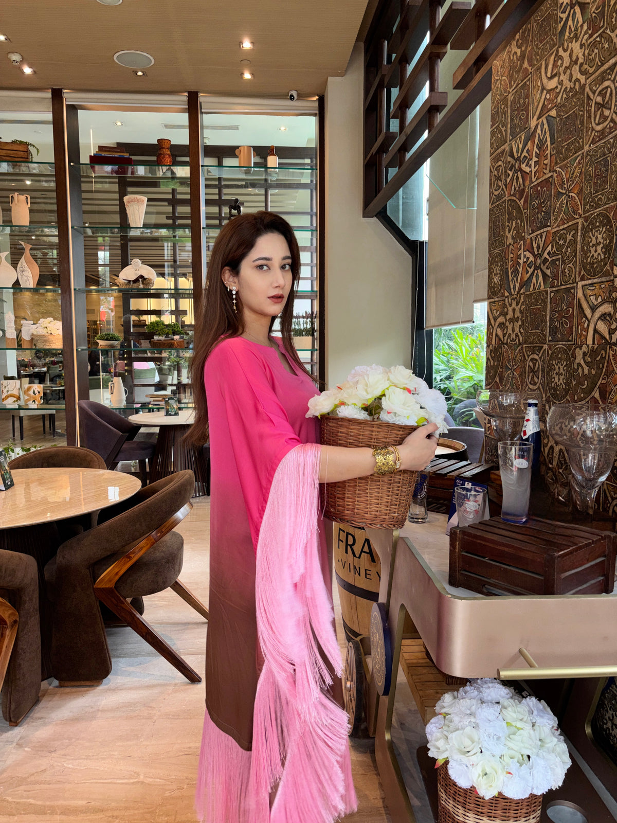 Sierra Kaftan in Blush Pink