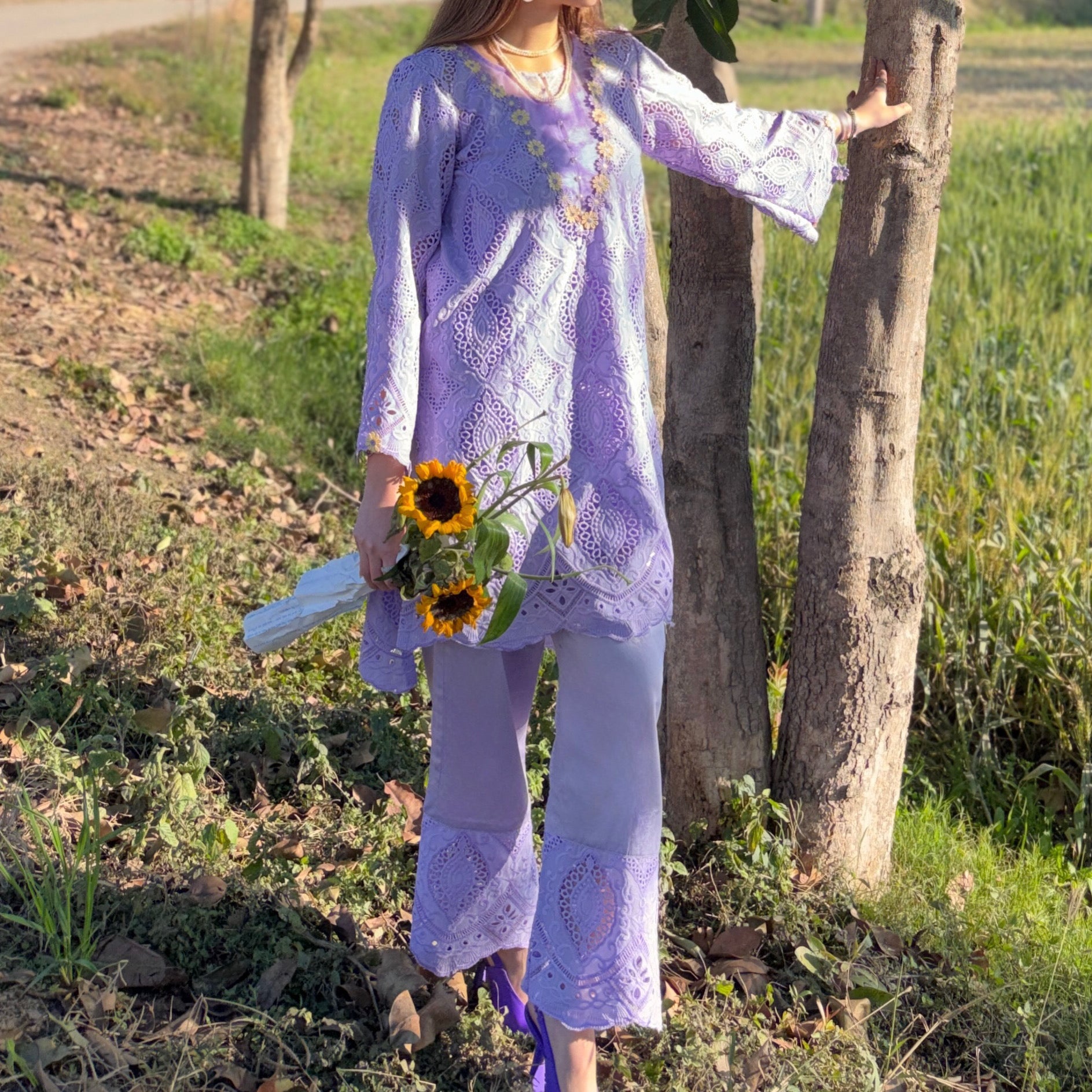 Ruhani Lilac Set
